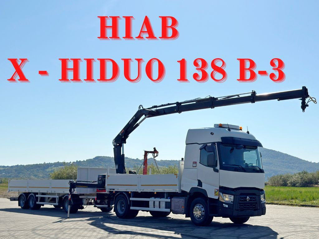 Renault C 440* HIAB X-HIDUO 138 B-3 + FUNK + Anhänger - Camion cu macara: Foto 1 Renault C 440* HIAB X-HIDUO 138 B-3 + FUNK + Anhänger - Camion cu macara: Foto 1