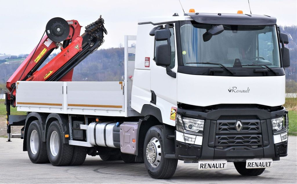 Renault C 460 * HMF 1510 K6 + FUNK * 6x4 - Camion cu macara, Camion platformă: Foto 4 Renault C 460 * HMF 1510 K6 + FUNK * 6x4 - Camion cu macara, Camion platformă: Foto 4