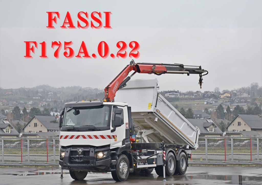 Renault C380 *KIPPER 5,10 m* FASSI F175A.0.22+FUNK /6x4 - Camion basculantă, Camion cu macara: Foto 1 Renault C380 *KIPPER 5,10 m* FASSI F175A.0.22+FUNK /6x4 - Camion basculantă, Camion cu macara: Foto 1