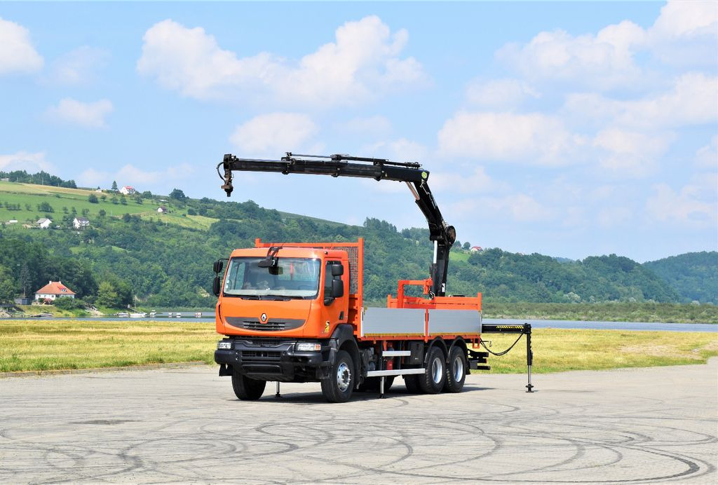 Renault KERAX 410 * HIAB 144 B-3 HIDUO / 6x4 * TOP Renault KERAX 410 * HIAB 144 B-3 HIDUO / 6x4 * TOP - Camion cu macara, Camion platformă: Foto 2 Renault KERAX 410 * HIAB 144 B-3 HIDUO / 6x4 * TOP Renault KERAX 410 * HIAB 144 B-3 HIDUO / 6x4 * TOP - Camion cu macara, Camion platformă: Foto 2