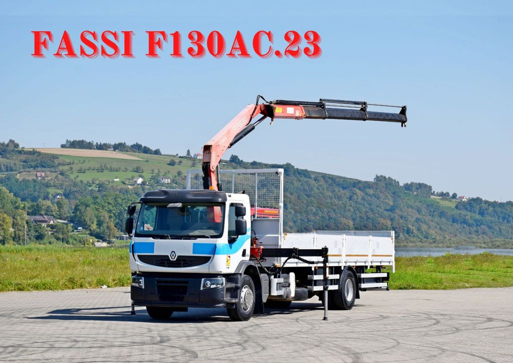 Renault Premium 310 DXI* FASSI F130AC.23+FUNK* TOP - Camion cu macara, Camion platformă: Foto 1 Renault Premium 310 DXI* FASSI F130AC.23+FUNK* TOP - Camion cu macara, Camion platformă: Foto 1