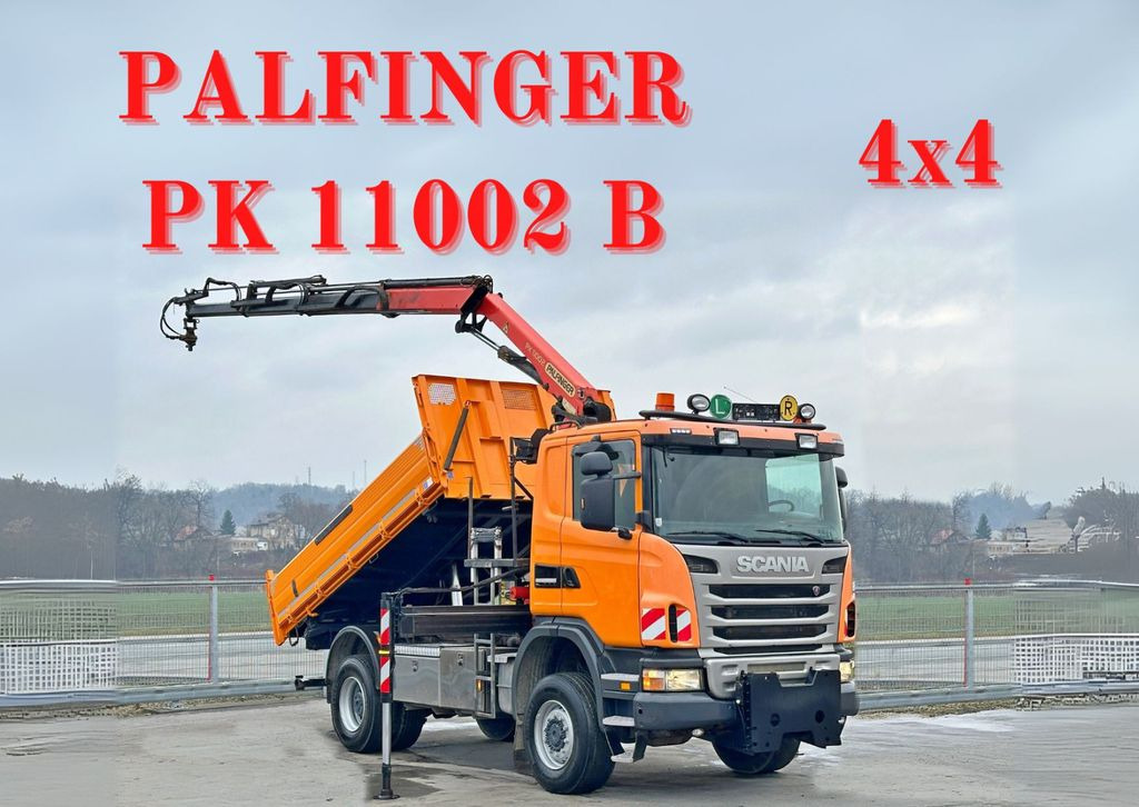 Scania G360 Kipper 4,10m *PK 11002 B + FUNK *4x4 - Camion basculantă, Camion cu macara: Foto 1 Scania G360 Kipper 4,10m *PK 11002 B + FUNK *4x4 - Camion basculantă, Camion cu macara: Foto 1