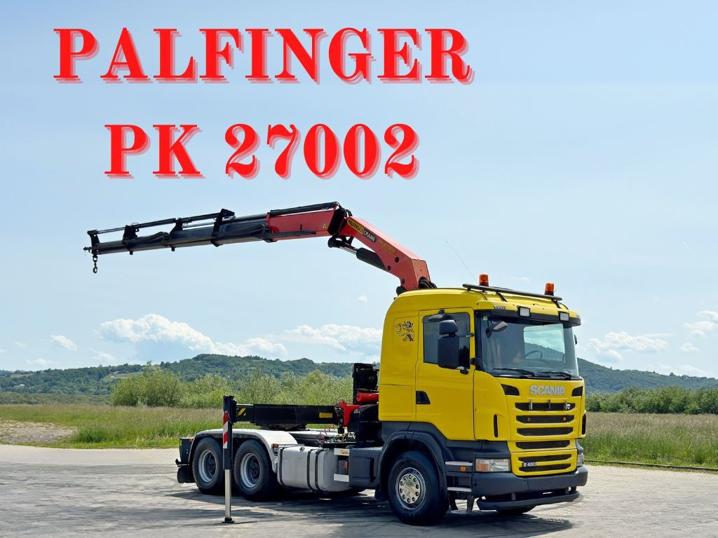 Camion cu macara Scania R480 * Sattelzugmaschine + PK 27002 + FUNK /6x4: Foto 1