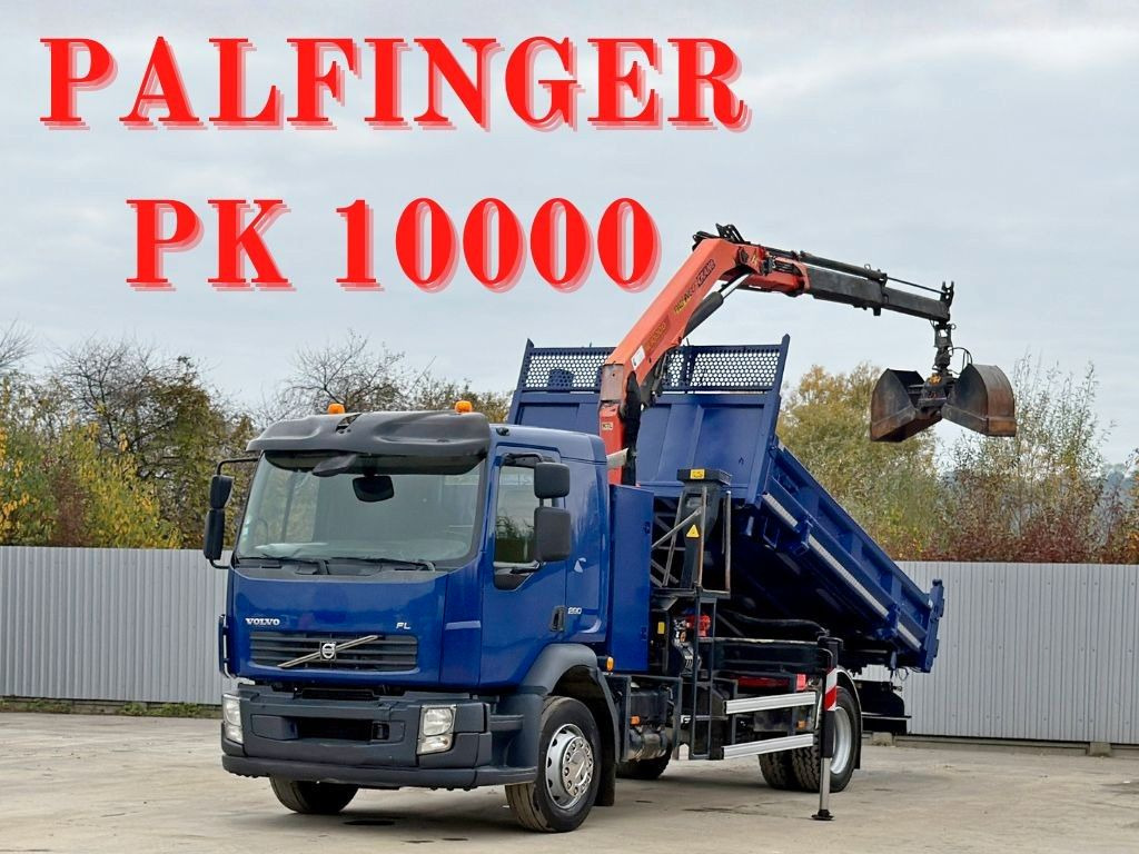 Volvo FL280 KIPPER 4,35m * PALFINGER PK 10000 + FUNK - Camion basculantă, Camion cu macara: Foto 1 Volvo FL280 KIPPER 4,35m * PALFINGER PK 10000 + FUNK - Camion basculantă, Camion cu macara: Foto 1
