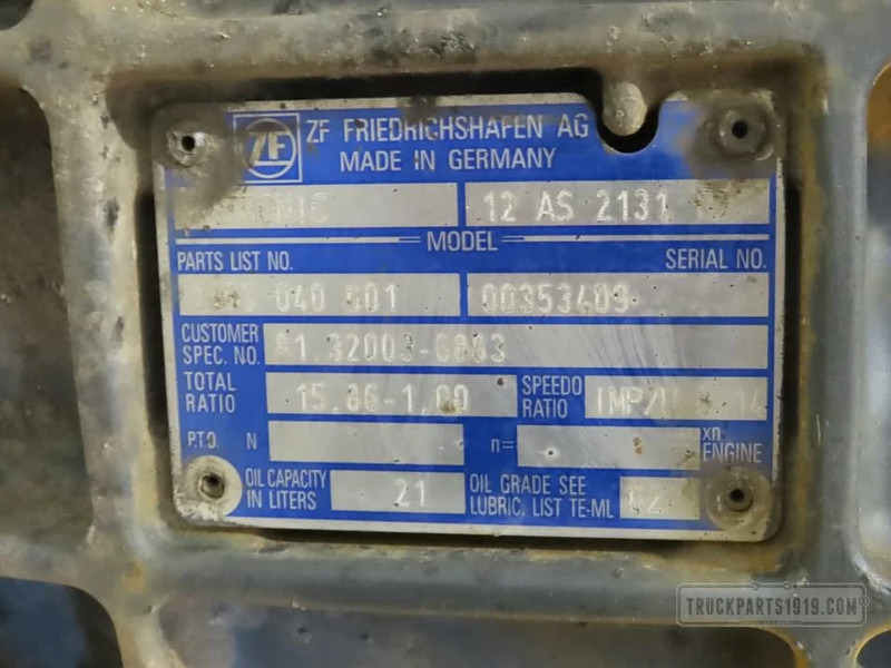 MAN Gearbox & Clutch Parts Versnellingsbak 12AS2131TD - Cutie de viteze pentru Camion: Foto 3 MAN Gearbox & Clutch Parts Versnellingsbak 12AS2131TD - Cutie de viteze pentru Camion: Foto 3