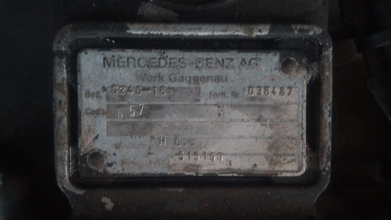 VERSNELLINGSBAK Mercedes G240-16 NMV 2x PTO GEBRUIKT 000206 - Cutie de viteze pentru Camion: Foto 2 VERSNELLINGSBAK Mercedes G240-16 NMV 2x PTO GEBRUIKT 000206 - Cutie de viteze pentru Camion: Foto 2