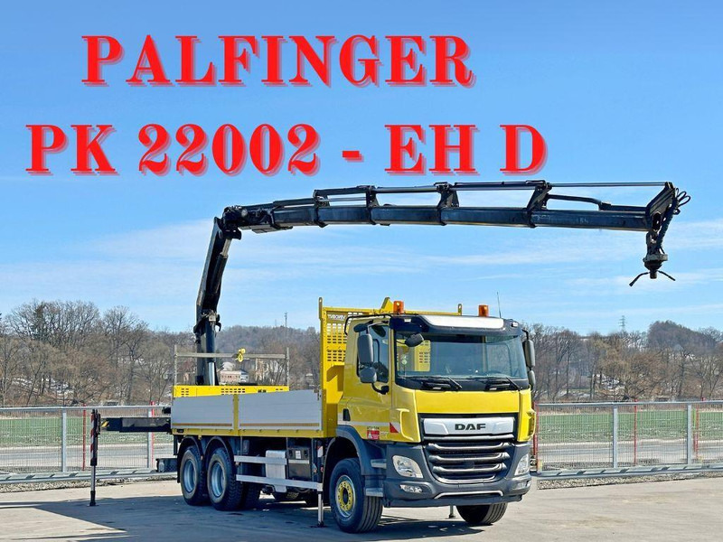 DAF CF 450 * PK 22002 - EH D + FUNK * 6x4 * TOP - Camion platformă, Camion cu macara: Foto 1 DAF CF 450 * PK 22002 - EH D + FUNK * 6x4 * TOP - Camion platformă, Camion cu macara: Foto 1