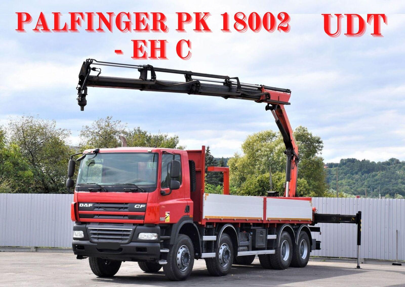 DAF CF 85.410 - Camion platformă, Camion cu macara: Foto 1 DAF CF 85.410 - Camion platformă, Camion cu macara: Foto 1