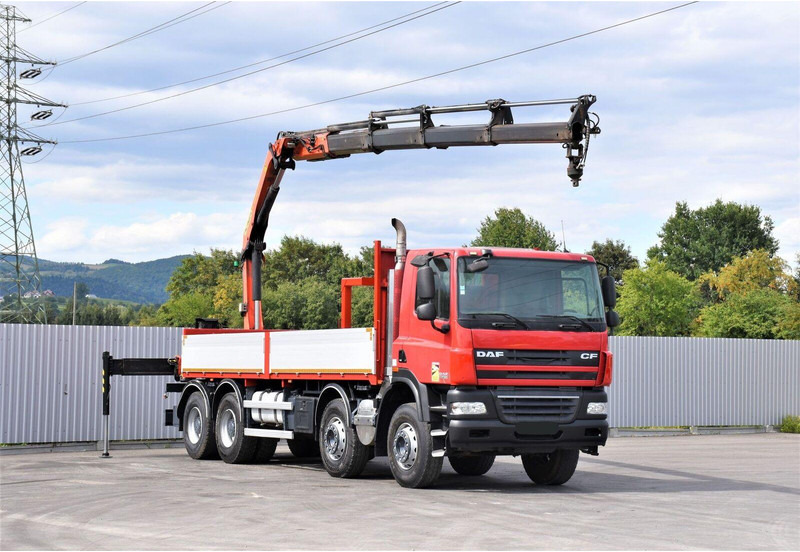 DAF CF 85.410 - Camion platformă, Camion cu macara: Foto 2 DAF CF 85.410 - Camion platformă, Camion cu macara: Foto 2