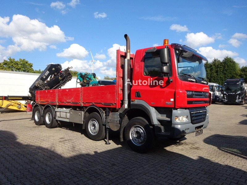 DAF CF 85.410 - Flatbed + crane - Camion platformă, Camion cu macara: Foto 2 DAF CF 85.410 - Flatbed + crane - Camion platformă, Camion cu macara: Foto 2