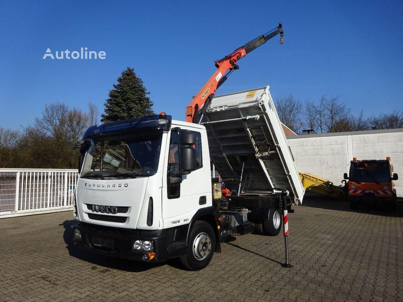 Iveco ML75E18K - 3 way tipper+crane - Camion basculantă, Camion cu macara: Foto 1 Iveco ML75E18K - 3 way tipper+crane - Camion basculantă, Camion cu macara: Foto 1