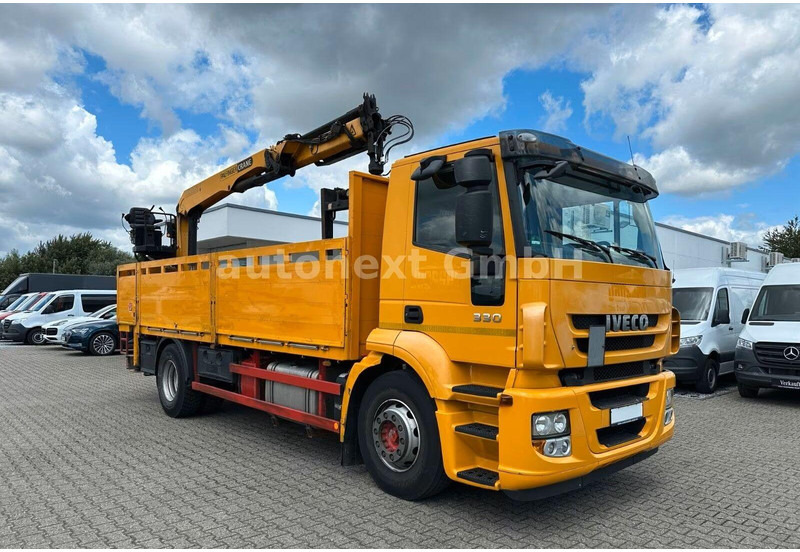 Iveco Stralis 330 - Flatbed truck + crane - Camion platformă, Camion cu macara: Foto 2 Iveco Stralis 330 - Flatbed truck + crane - Camion platformă, Camion cu macara: Foto 2