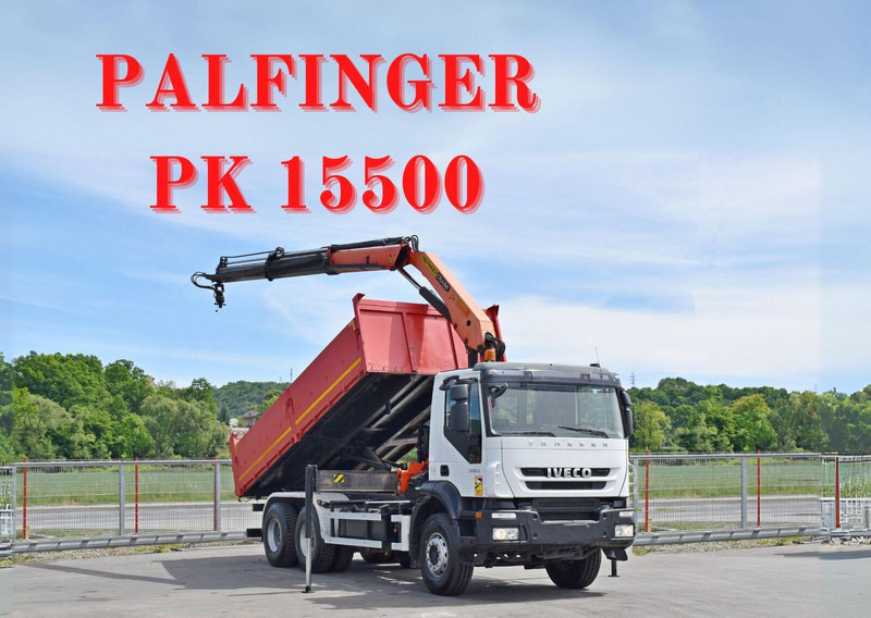 Iveco TRAKKER 360 * KIPPER 5,60 m * PK 15500 + FUNK * 6x4 - Camion basculantă, Camion cu macara: Foto 1 Iveco TRAKKER 360 * KIPPER 5,60 m * PK 15500 + FUNK * 6x4 - Camion basculantă, Camion cu macara: Foto 1