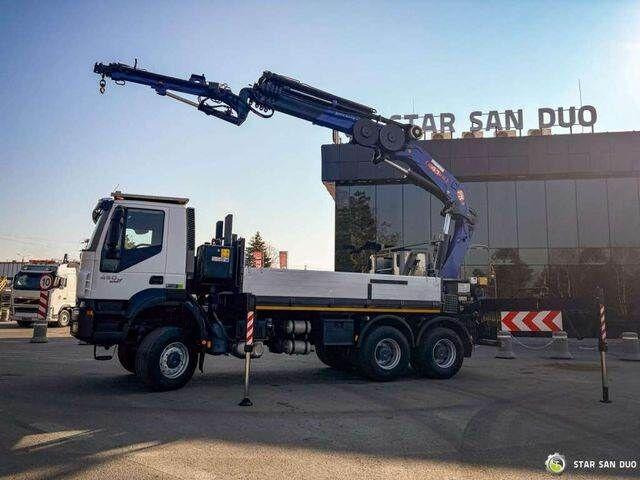 Iveco TRAKKER 450 6x6 PM41S FLY JIB Crane Kipper - Camion platformă, Camion cu macara: Foto 5 Iveco TRAKKER 450 6x6 PM41S FLY JIB Crane Kipper - Camion platformă, Camion cu macara: Foto 5