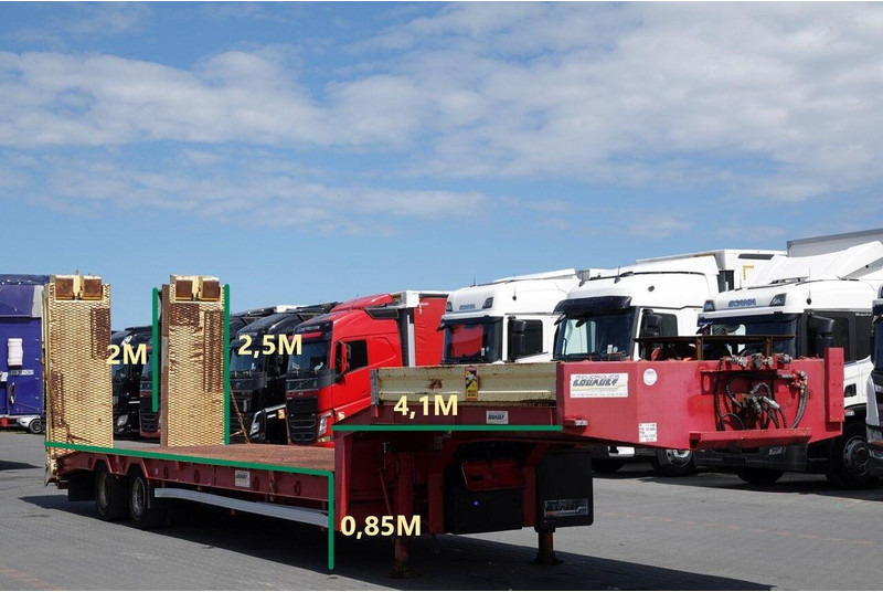 Louault LAWETA NISKOPODWOZIOWA / NAJAZDY HYDRAULICZNE / WCIĄGARKA / 2 OS - Semiremorcă transport agabaritic: Foto 2 Louault LAWETA NISKOPODWOZIOWA / NAJAZDY HYDRAULICZNE / WCIĄGARKA / 2 OS - Semiremorcă transport agabaritic: Foto 2