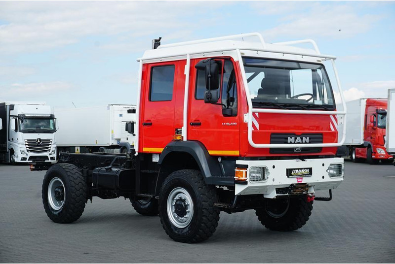 MAN LE 220 / 4 X 4 / DOKA / DO ZABUDOWY / KAMPER - Camion şasiu: Foto 1 MAN LE 220 / 4 X 4 / DOKA / DO ZABUDOWY / KAMPER - Camion şasiu: Foto 1