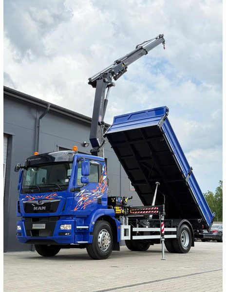 MAN MAN TGM TGL TGS 18.250 // E6 // wywrotka + HDS HMF z pilotem // - Camion basculantă: Foto 1 MAN MAN TGM TGL TGS 18.250 // E6 // wywrotka + HDS HMF z pilotem // - Camion basculantă: Foto 1