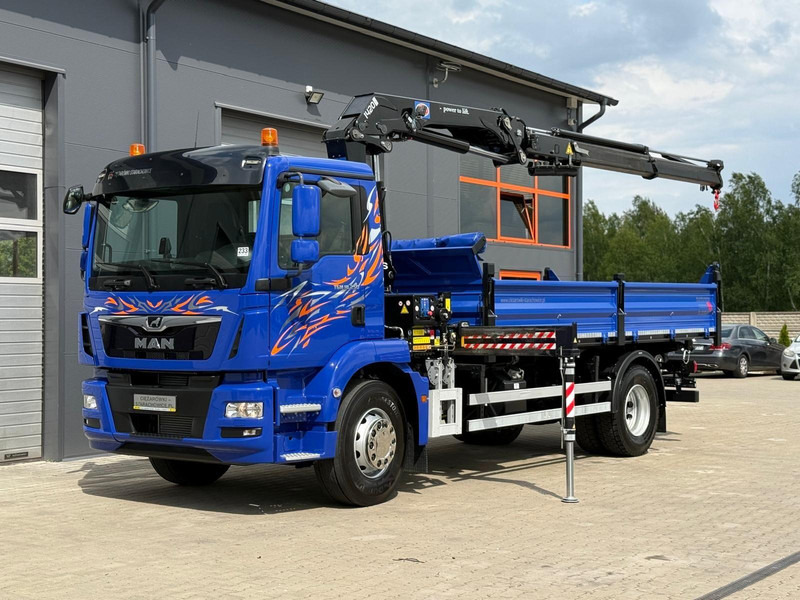 MAN MAN TGM TGL TGS 18.250 // E6 // wywrotka + HDS HMF z pilotem // - Camion basculantă: Foto 2 MAN MAN TGM TGL TGS 18.250 // E6 // wywrotka + HDS HMF z pilotem // - Camion basculantă: Foto 2