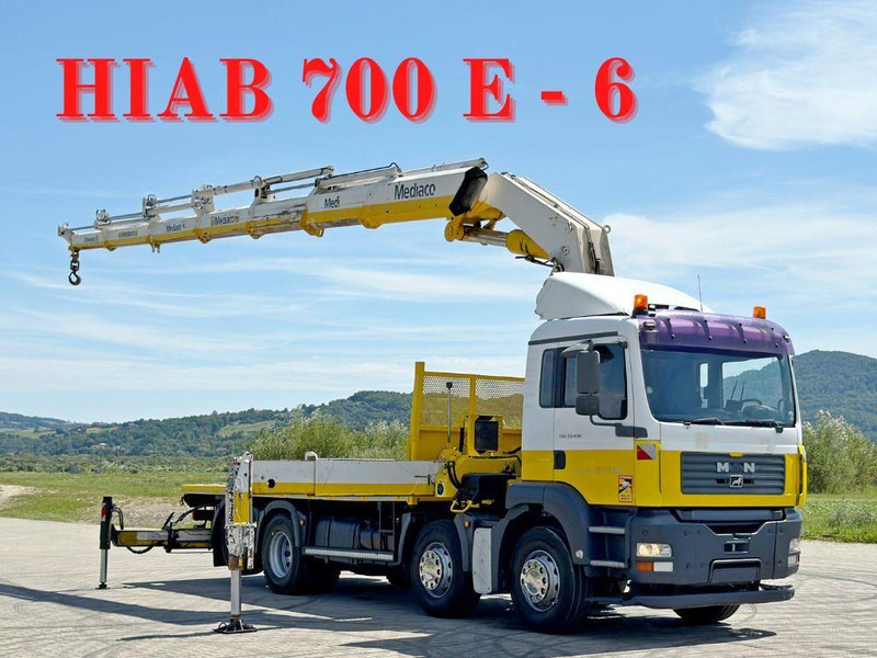 MAN TGA 35.430 * HIAB 700 E - 6 + FUNK* TOPZUSTAND - Camion platformă, Camion cu macara: Foto 1 MAN TGA 35.430 * HIAB 700 E - 6 + FUNK* TOPZUSTAND - Camion platformă, Camion cu macara: Foto 1