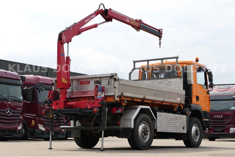 MAN TGM 13.240 - 2 way tipper+crane 4x4 - Camion basculantă, Camion cu macara: Foto 3 MAN TGM 13.240 - 2 way tipper+crane 4x4 - Camion basculantă, Camion cu macara: Foto 3