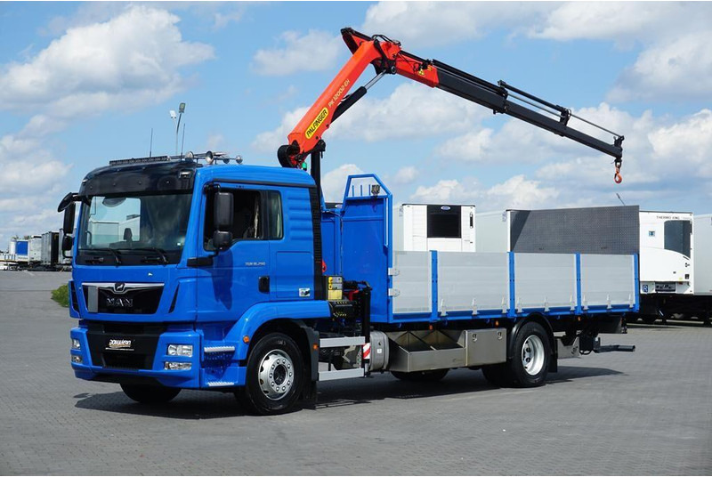 MAN TGM / 18.290 / SKRZYNIOWY + HDS + WINDA / PALFINGER PK 12002 / - Camion platformă, Camion cu macara: Foto 1 MAN TGM / 18.290 / SKRZYNIOWY + HDS + WINDA / PALFINGER PK 12002 / - Camion platformă, Camion cu macara: Foto 1