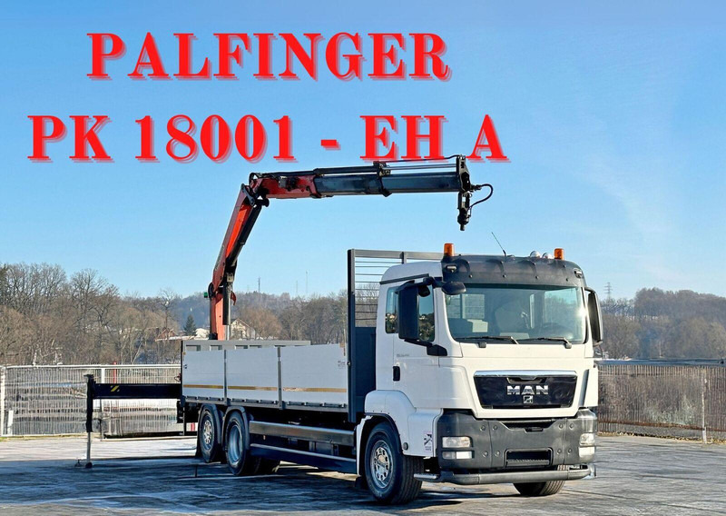 MAN TGS 26.440* PK 18001 - EH A + FUNK* TOPZUSTAND - Camion platformă, Camion cu macara: Foto 1 MAN TGS 26.440* PK 18001 - EH A + FUNK* TOPZUSTAND - Camion platformă, Camion cu macara: Foto 1