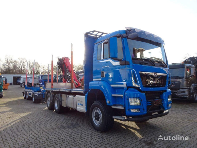MAN TGS 28.500 6x4 Log truck + Crane Epsilon + Trailer - Camion forestier, Camion cu macara: Foto 2 MAN TGS 28.500 6x4 Log truck + Crane Epsilon + Trailer - Camion forestier, Camion cu macara: Foto 2