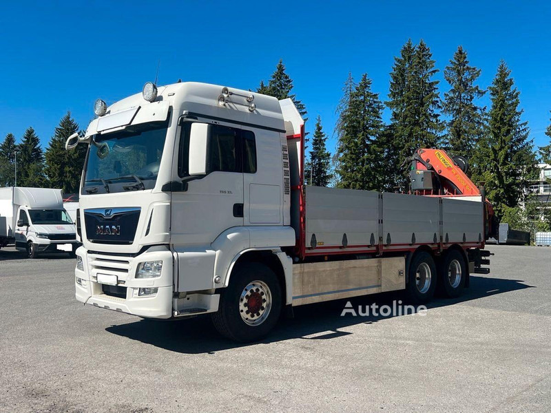 MAN TGS 33.500 - Flatbed+crane 6x4 - Camion platformă, Camion cu macara: Foto 1 MAN TGS 33.500 - Flatbed+crane 6x4 - Camion platformă, Camion cu macara: Foto 1