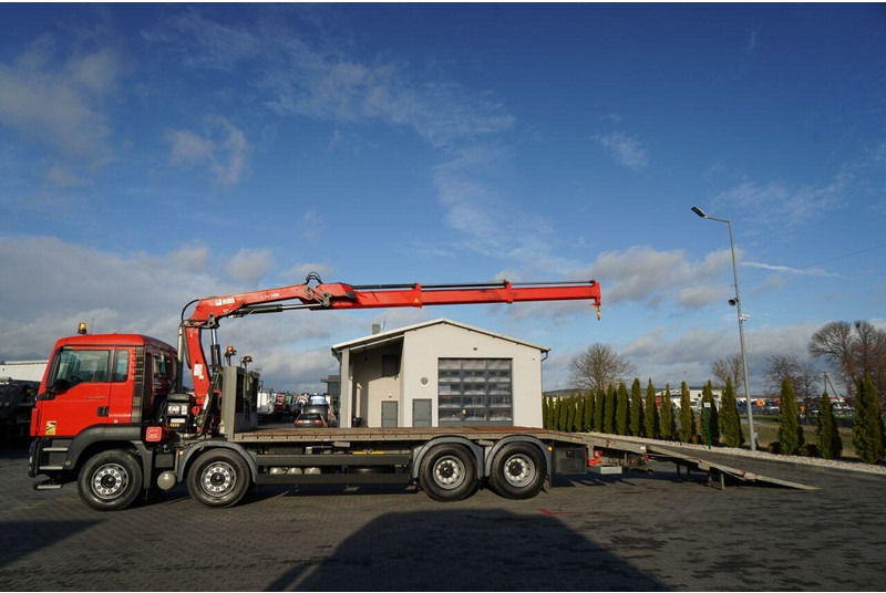 MAN TGS 35.360 / 8x2-4 / LAWETA + HDS HIAB 166 E-2 / 4 OSIOWY / NAJ - Maşină de tractare: Foto 2 MAN TGS 35.360 / 8x2-4 / LAWETA + HDS HIAB 166 E-2 / 4 OSIOWY / NAJ - Maşină de tractare: Foto 2