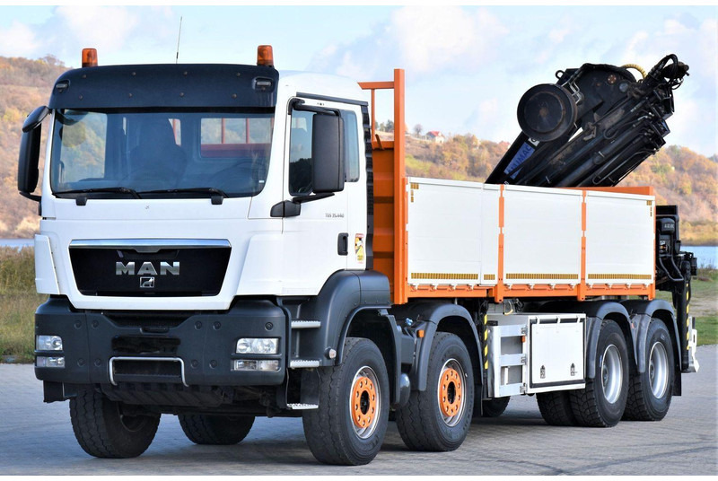 MAN TGS 35.440 * HIAB 322 EP-5HIPRO+FUNK / 8x4! - Camion platformă, Camion cu macara: Foto 3 MAN TGS 35.440 * HIAB 322 EP-5HIPRO+FUNK / 8x4! - Camion platformă, Camion cu macara: Foto 3