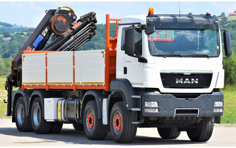 MAN TGS 35.440 * HIAB 322 EP-5HIPRO+FUNK / 8x4! - Camion platformă, Camion cu macara: Foto 1 MAN TGS 35.440 * HIAB 322 EP-5HIPRO+FUNK / 8x4! - Camion platformă, Camion cu macara: Foto 1