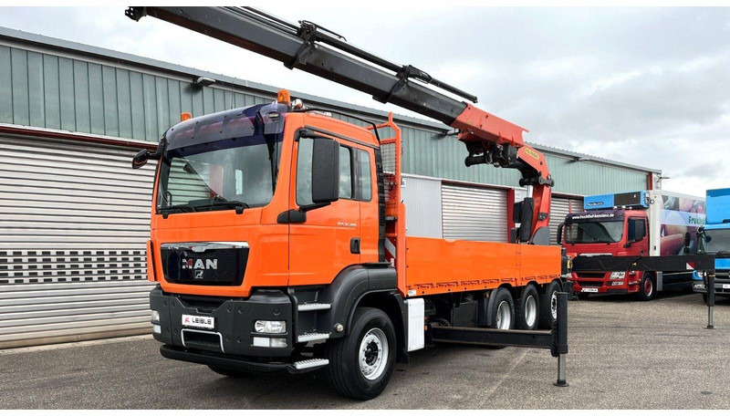 MAN TGS 35.480 8x4 Crane Palfinger PK 50002EH - Camion platformă, Camion cu macara: Foto 1 MAN TGS 35.480 8x4 Crane Palfinger PK 50002EH - Camion platformă, Camion cu macara: Foto 1