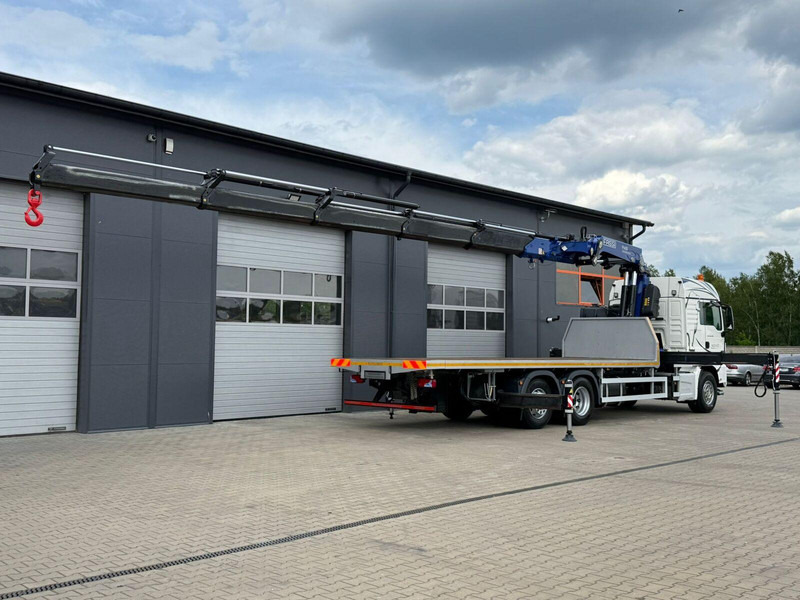 MAN TGS TGX 26.400 // E6 // 6x2 // platforma + FASSI F455RA.2.25 // - Camion platformă, Camion cu macara: Foto 3 MAN TGS TGX 26.400 // E6 // 6x2 // platforma + FASSI F455RA.2.25 // - Camion platformă, Camion cu macara: Foto 3