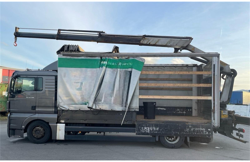 MAN TGX 18.400 Curtain Sider + Crane Palfinger 14002 EH - Camion furgon: Foto 4 MAN TGX 18.400 Curtain Sider + Crane Palfinger 14002 EH - Camion furgon: Foto 4