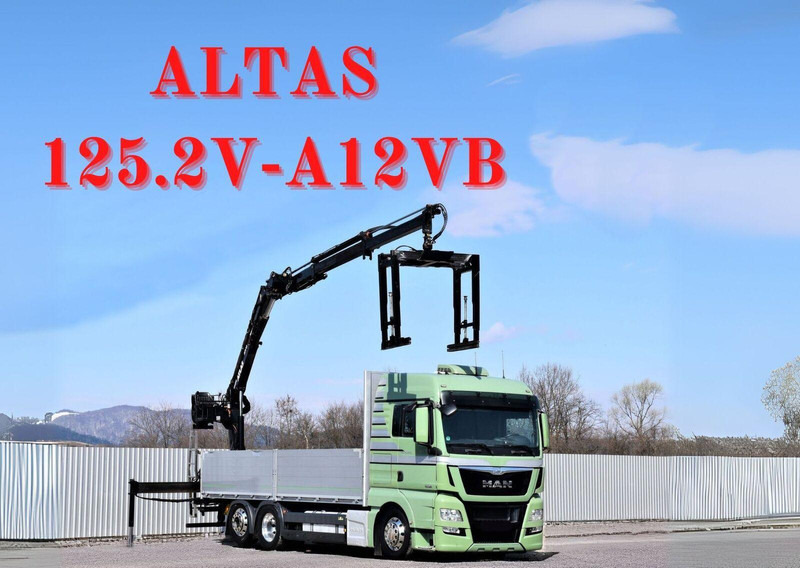 MAN TGX 26.440 Pritsche 6,60 m* ATLAS 125.2V-A12VB - Camion platformă, Camion cu macara: Foto 1 MAN TGX 26.440 Pritsche 6,60 m* ATLAS 125.2V-A12VB - Camion platformă, Camion cu macara: Foto 1