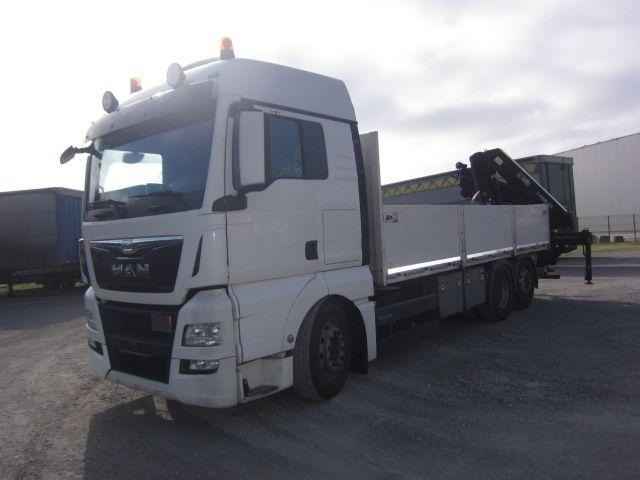 MAN TGX 26.440 mit Hiab-Kran Funkfernbedienung - Camion platformă, Camion cu macara: Foto 2 MAN TGX 26.440 mit Hiab-Kran Funkfernbedienung - Camion platformă, Camion cu macara: Foto 2