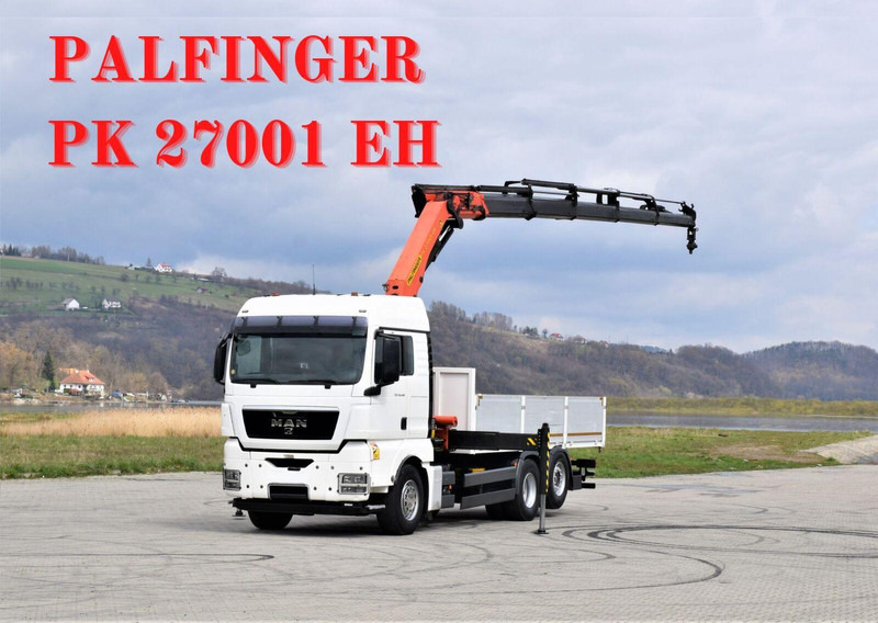 MAN TGX 26.480 - Camion platformă, Camion cu macara: Foto 1 MAN TGX 26.480 - Camion platformă, Camion cu macara: Foto 1