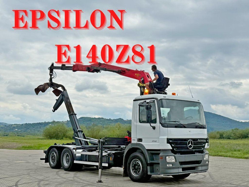 Mercedes-Benz ACTROS 2541 ABROLLKIPPER EPSILON E140Z81 TOP - Camion cu cârlig, Camion cu macara: Foto 1 Mercedes-Benz ACTROS 2541 ABROLLKIPPER EPSILON E140Z81 TOP - Camion cu cârlig, Camion cu macara: Foto 1