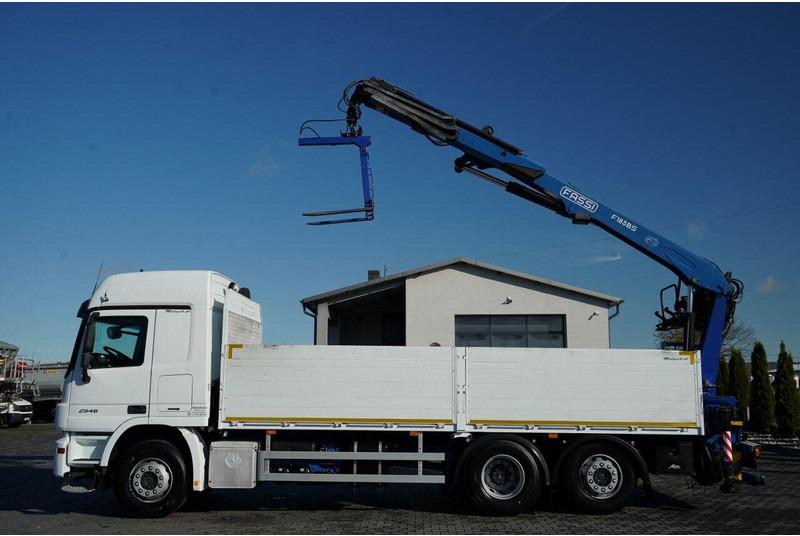 Mercedes-Benz ACTROS 2548 / 6x2 / BURTOWA - 6,5 M / OŚ PODNOSZONA / HDS FASSI - Camion platformă, Camion cu macara: Foto 2 Mercedes-Benz ACTROS 2548 / 6x2 / BURTOWA - 6,5 M / OŚ PODNOSZONA / HDS FASSI - Camion platformă, Camion cu macara: Foto 2