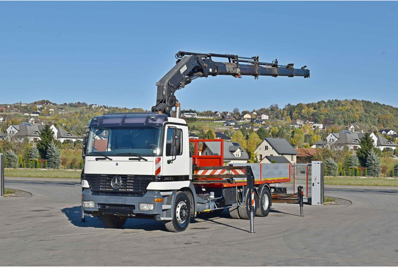 Mercedes-Benz ACTROS 2635 Pritsche - Camion platformă, Camion cu macara: Foto 2 Mercedes-Benz ACTROS 2635 Pritsche - Camion platformă, Camion cu macara: Foto 2