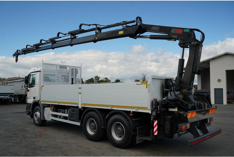 Mercedes-Benz ACTROS 2636 / 6x4 / SKRZYNIOWY 6,5 M + HDS HIAB / MOCNA PODŁOGA - Camion platformă, Camion cu macara: Foto 4 Mercedes-Benz ACTROS 2636 / 6x4 / SKRZYNIOWY 6,5 M + HDS HIAB / MOCNA PODŁOGA - Camion platformă, Camion cu macara: Foto 4