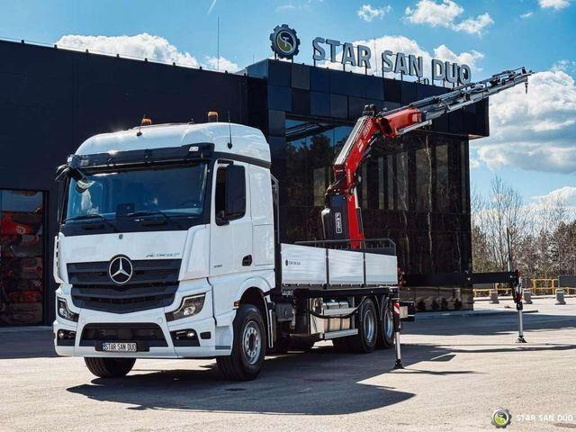 Mercedes-Benz ACTROS 3351 NEW 6x4 Fassi F485 Crane - Camion platformă, Camion cu macara: Foto 1 Mercedes-Benz ACTROS 3351 NEW 6x4 Fassi F485 Crane - Camion platformă, Camion cu macara: Foto 1
