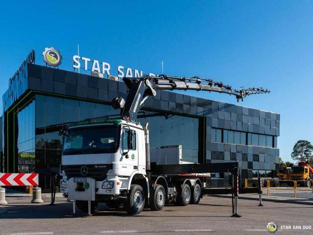 Mercedes-Benz ACTROS 4144 8x4 PALFINGER PK 85002 - Camion platformă, Camion cu macara: Foto 3 Mercedes-Benz ACTROS 4144 8x4 PALFINGER PK 85002 - Camion platformă, Camion cu macara: Foto 3