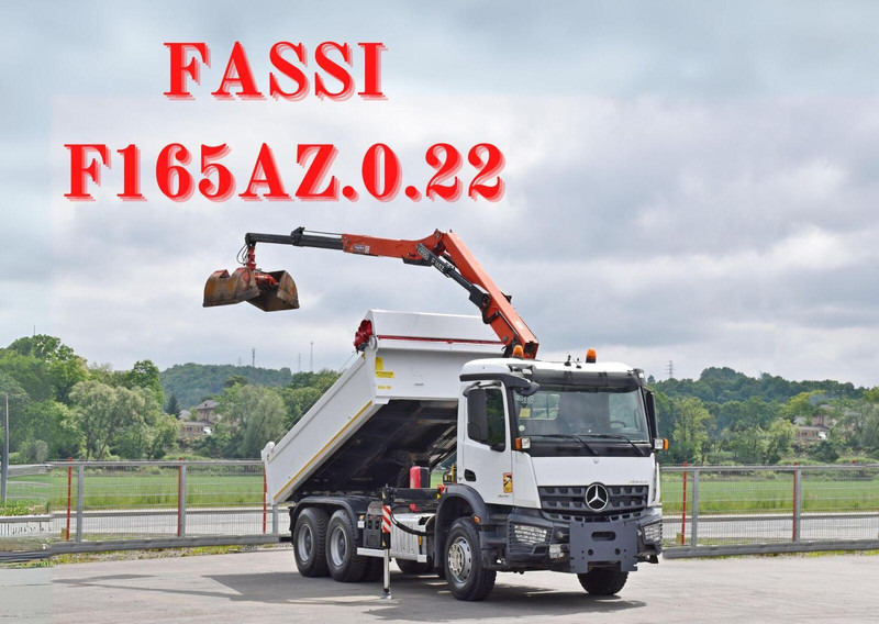 Mercedes-Benz AROCS 2635* FASSI F165AZ.0.22 + FUNK * 6x4 - Camion basculantă, Camion cu macara: Foto 1 Mercedes-Benz AROCS 2635* FASSI F165AZ.0.22 + FUNK * 6x4 - Camion basculantă, Camion cu macara: Foto 1