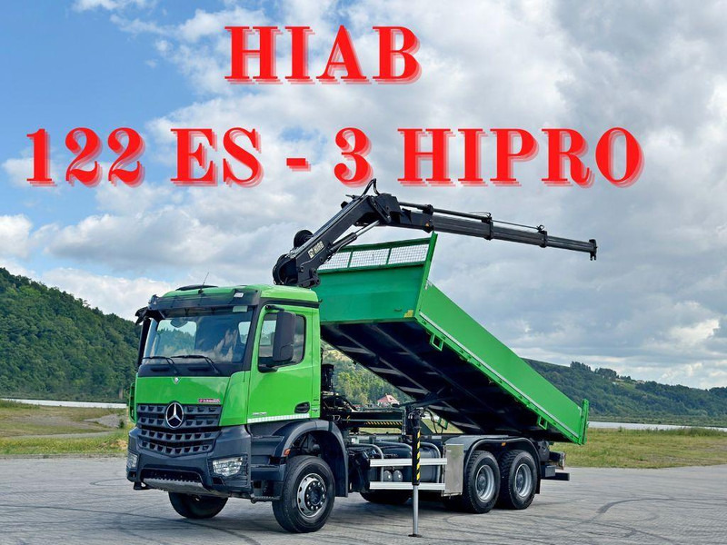 Mercedes-Benz AROCS 2636 * HIAB 122 ES - 3 HIPRO * 6x4 - Camion basculantă, Camion cu macara: Foto 1 Mercedes-Benz AROCS 2636 * HIAB 122 ES - 3 HIPRO * 6x4 - Camion basculantă, Camion cu macara: Foto 1
