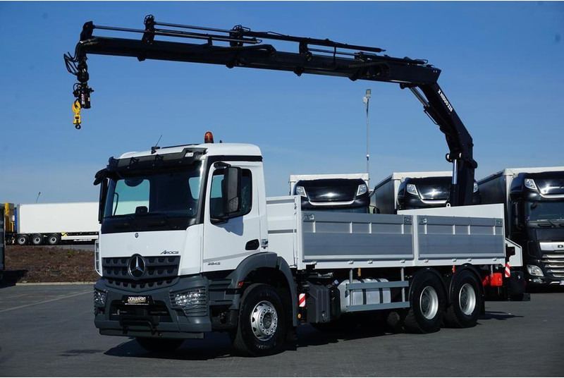 Mercedes-Benz AROCS / 2643 / 6 X 4 / SKRZYNIOWY + HDS / HIAB 228 E – 4 / WYS. - Camion platformă, Camion cu macara: Foto 1 Mercedes-Benz AROCS / 2643 / 6 X 4 / SKRZYNIOWY + HDS / HIAB 228 E – 4 / WYS. - Camion platformă, Camion cu macara: Foto 1