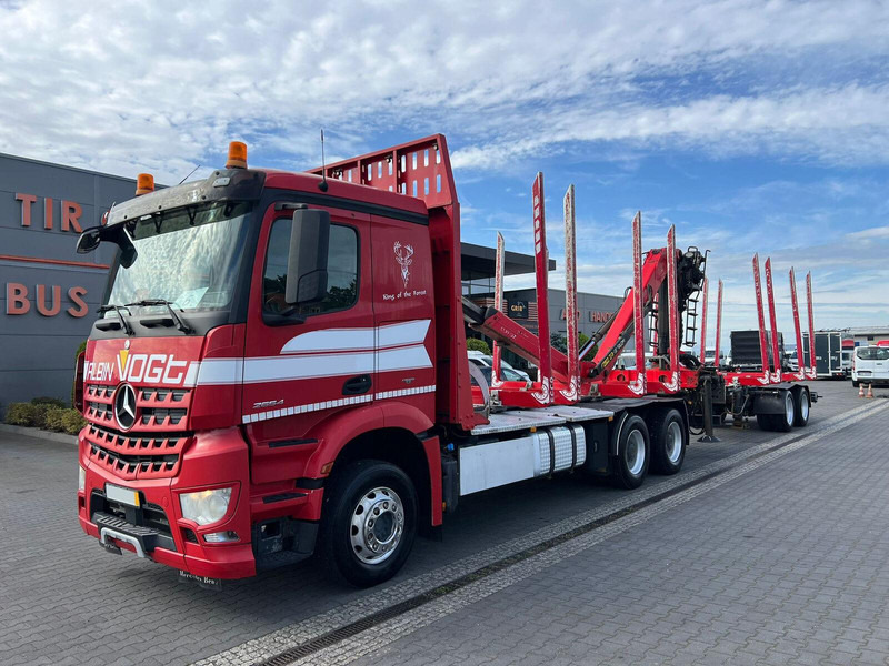 Mercedes-Benz AROCS 2645 EURO 6 6x4 TIMBER CARRIER HOLZTRANSPORT PALFINGER EPS - Camion forestier, Camion cu macara: Foto 1 Mercedes-Benz AROCS 2645 EURO 6 6x4 TIMBER CARRIER HOLZTRANSPORT PALFINGER EPS - Camion forestier, Camion cu macara: Foto 1