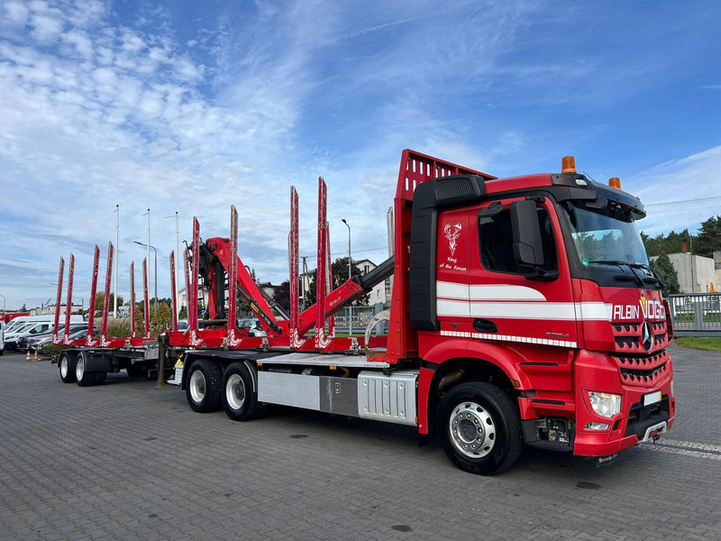 Mercedes-Benz AROCS 2645 EURO 6 6x4 TIMBER CARRIER HOLZTRANSPORT PALFINGER EPS - Camion forestier, Camion cu macara: Foto 5 Mercedes-Benz AROCS 2645 EURO 6 6x4 TIMBER CARRIER HOLZTRANSPORT PALFINGER EPS - Camion forestier, Camion cu macara: Foto 5