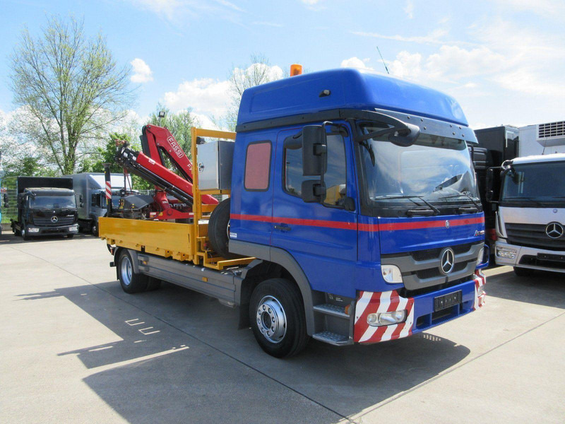 Mercedes-Benz ATEGO 1224 L - Camion platformă, Camion cu macara: Foto 1 Mercedes-Benz ATEGO 1224 L - Camion platformă, Camion cu macara: Foto 1