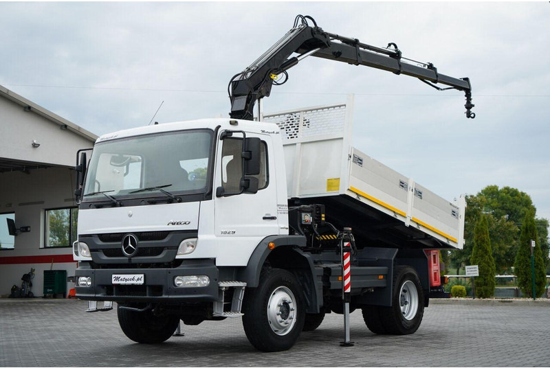 Mercedes-Benz ATEGO 1629 / 4x4 / WYWROTKA + HDS HIAB 111 B-3 / PILOT / ROTAT - Camion basculantă, Camion cu macara: Foto 2 Mercedes-Benz ATEGO 1629 / 4x4 / WYWROTKA + HDS HIAB 111 B-3 / PILOT / ROTAT - Camion basculantă, Camion cu macara: Foto 2